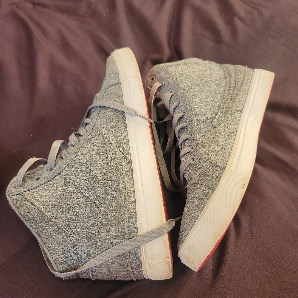 Fila Textile Smokescreen Women's Size 11 Gray High Top Shoes - Picture 5 of 5